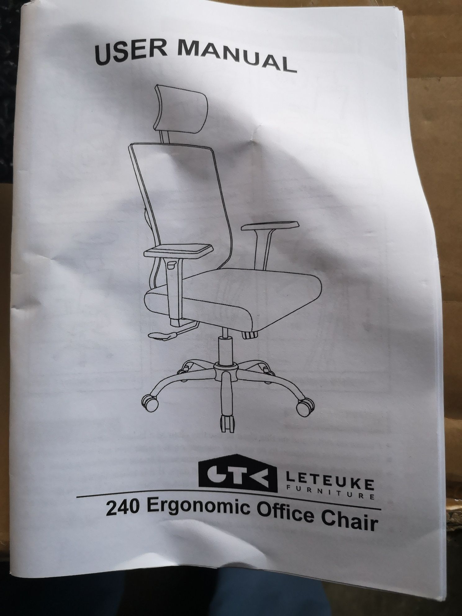 Leteuke Ergonomiczne krzesło biurowe z siatki,