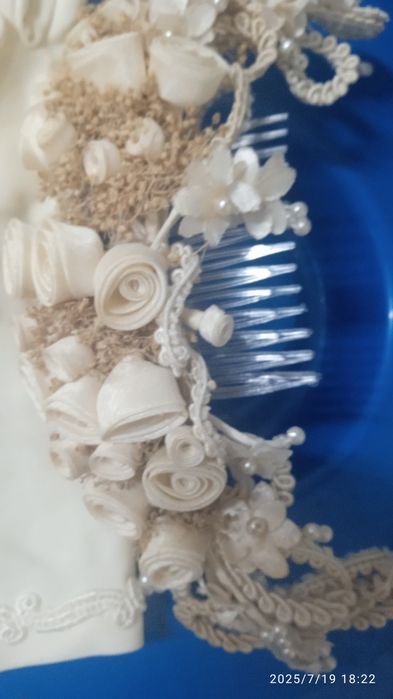 Conjunto luvas, toucado e liga de noiva