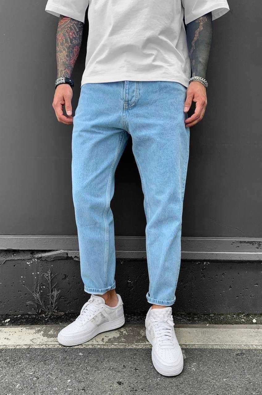 Блакитні чоловічі джинси мом! Нові, всі розміри, кольори в асортименті