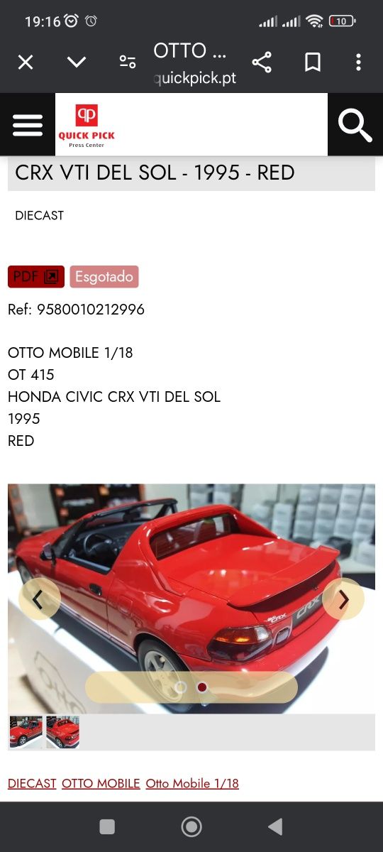 Miniatura CRX del sol vti