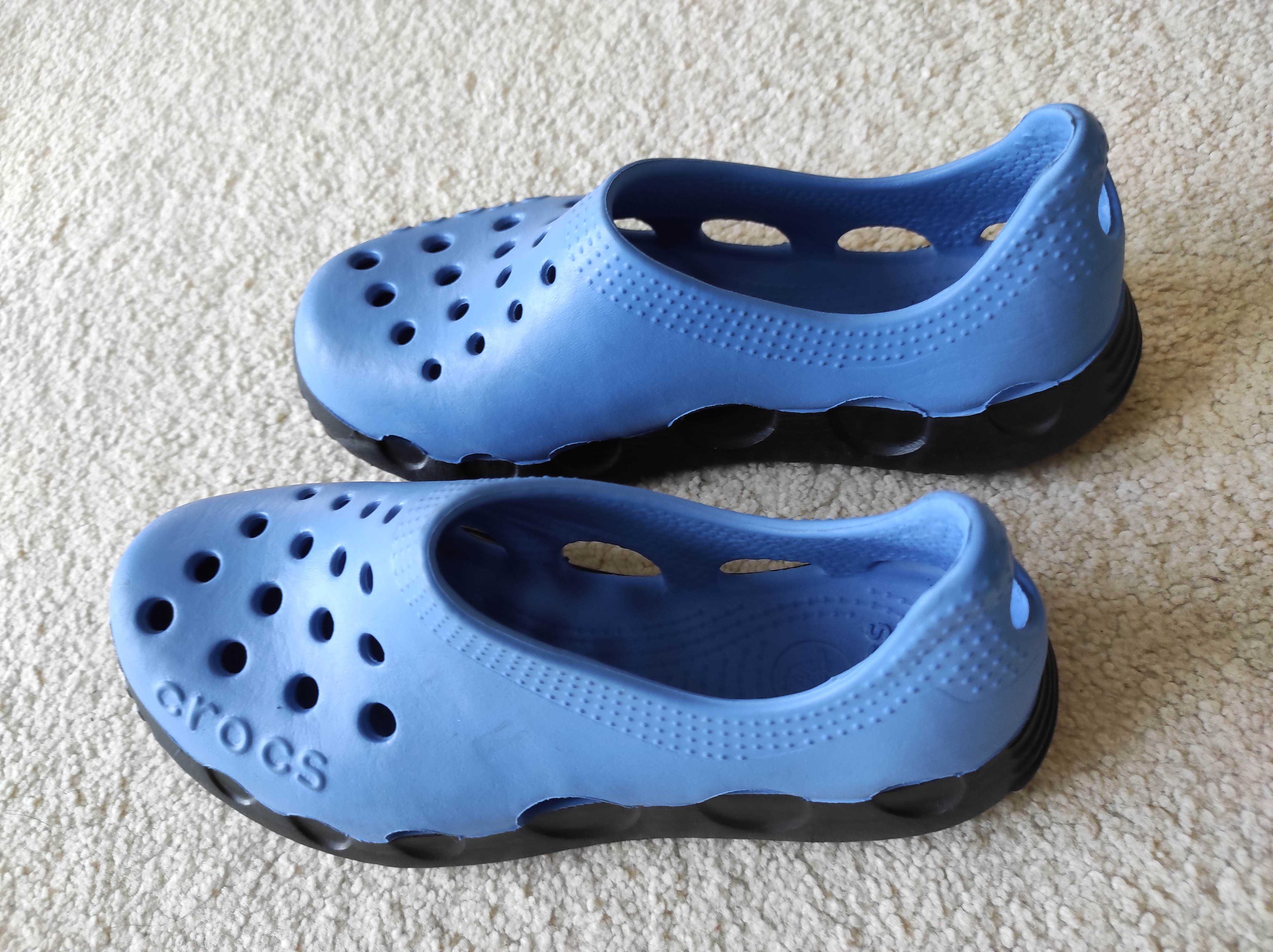 Buty dla dziecka CROCS lato woda bezpieczne niebieskie J2 rozm 34-35