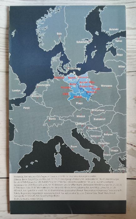 Mapa Partnerstwo - Odra Lubuskie, Wielkopolskie, Zachodnio-pomorskie