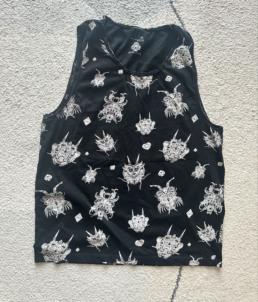Zestaw 2 koszulki męskie bez rękawów T Shirt rozmiar M Medicine