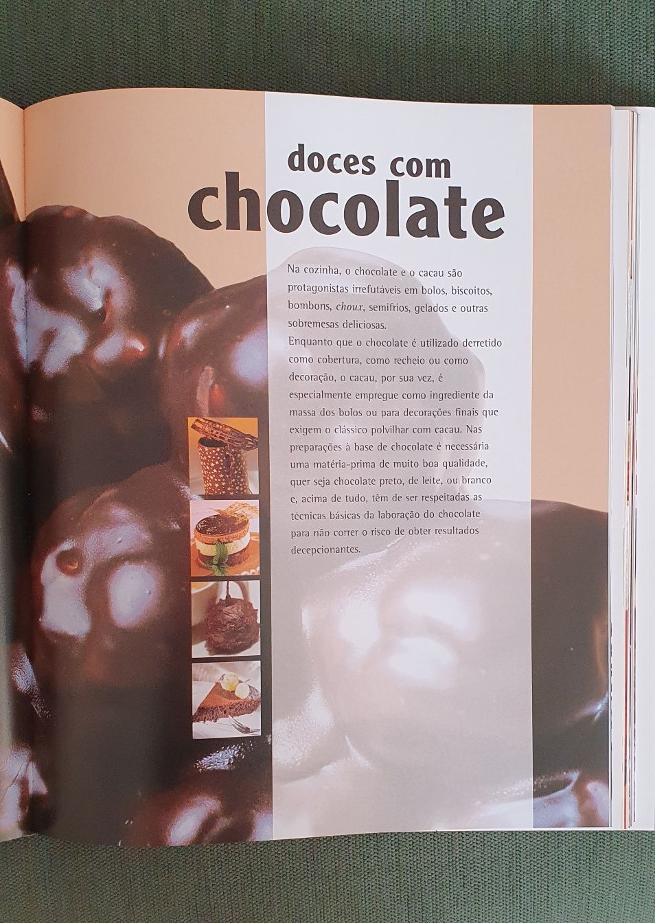 Livro " O Chocolate tentações & prazeres"