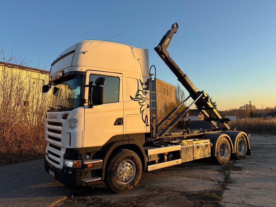Scania R480 6x4  Scania Hakowiec  R480  2009 napęd 6x4 Palfinger Palift T17A