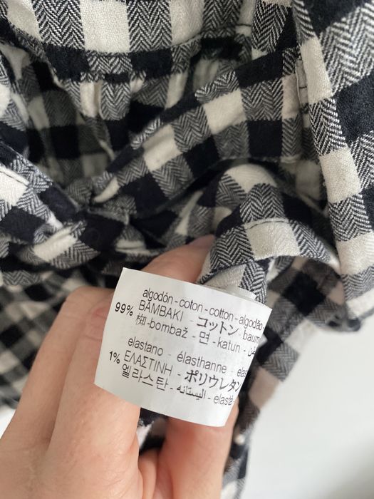 Sukienka zara 80 kratka biało czarna wiązanie