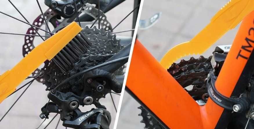 Zestaw do Czyszczenia Roweru 7w1 Szczotki Rękawice