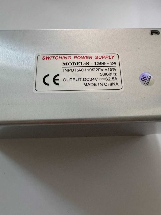 Блоки живлення 1500W-24V-62.5A та  1000W-12V-83.3A
