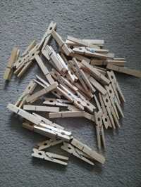 Spinacze, klamerki drewniane 45 szt