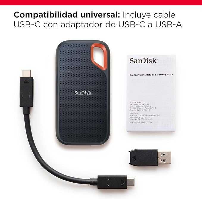 Sandisk Extreme SSD 2TB + Bolsa de Protecção
