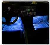 Luzes interior carro USB com comando