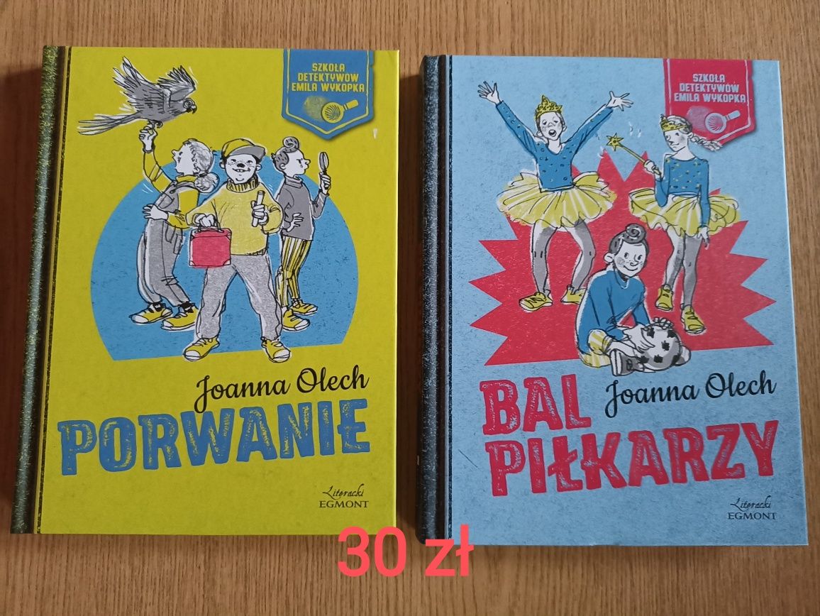 Zestaw książek Porwanie Bal piłkarzy Joanna Olech