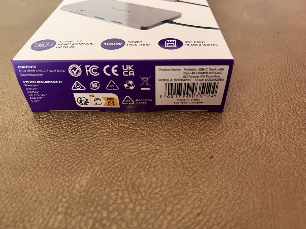 Stacja dokująca 4K dual monitor