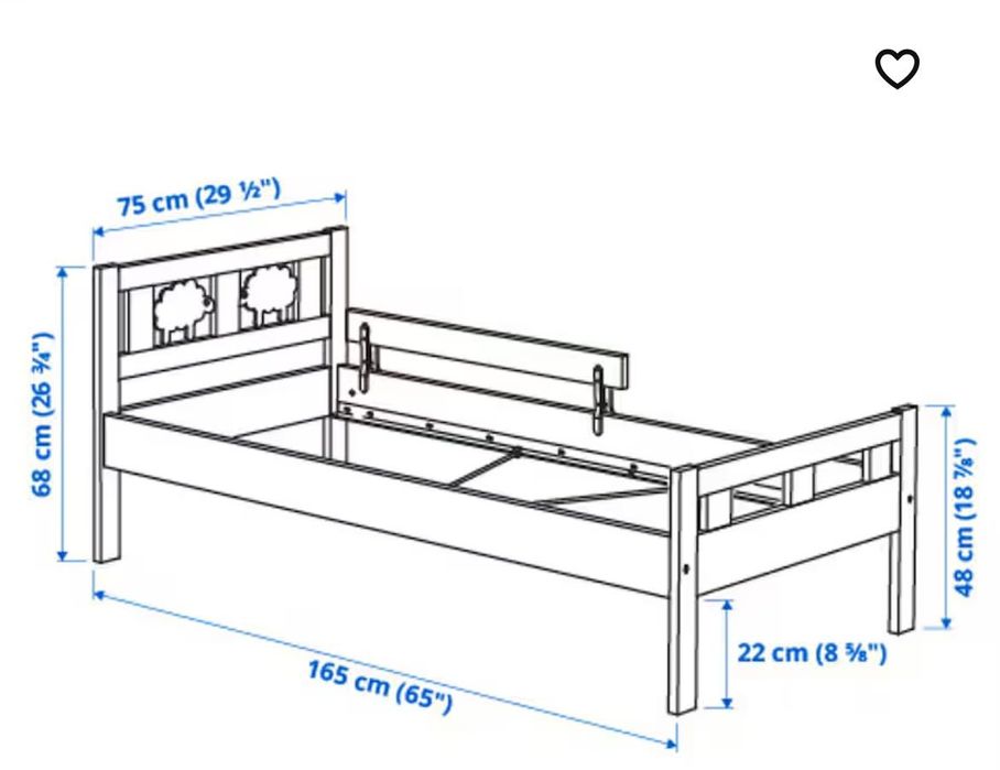 Vendo cama de criança ikea como nova