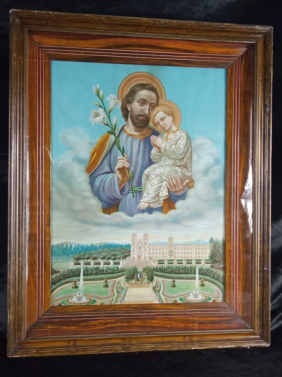 Święty Józef stary oleodruk sanktuarium obraz OS1022