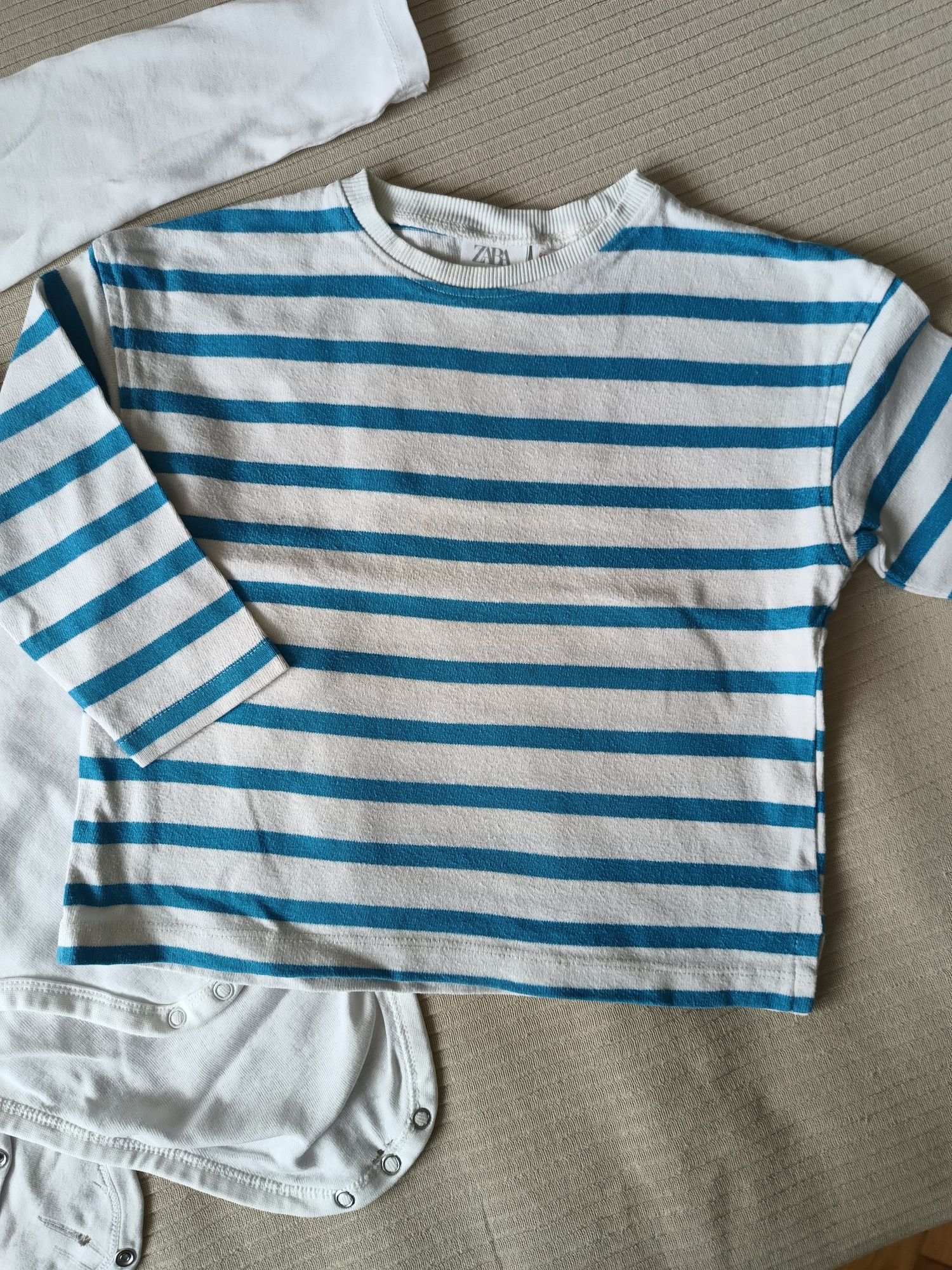 Zestaw body H&M+bluza Zara r.98