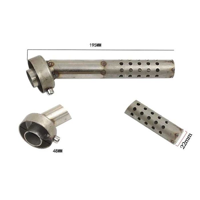 Silenciador DB Killer Universal 48/57 mm Escape Moto em Aço Inoxidável