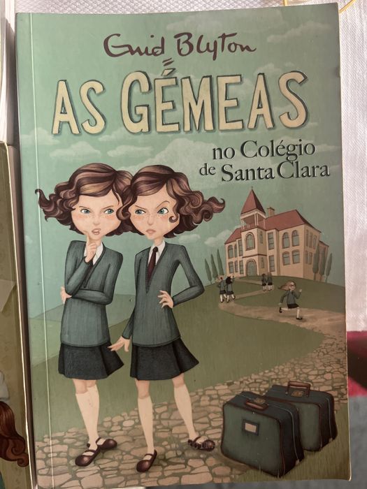 Livros: As gémeas no Coleguo de Santa Clara, de Guid Blyton