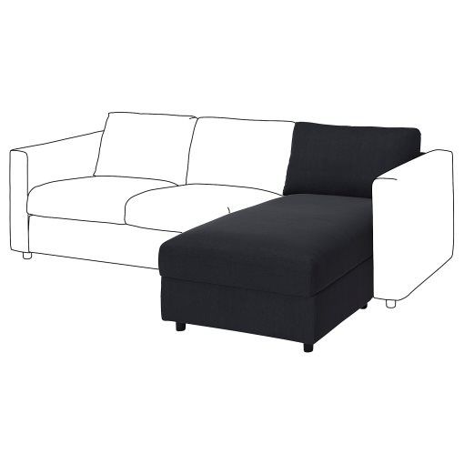 Capa p/módulo chaise longue azul escuro