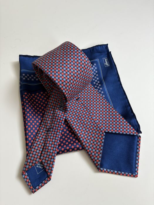 Краватка (галстук)+хустинка Brioni Оригінал