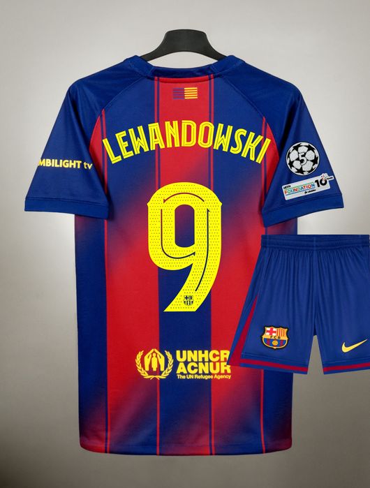 Koszulka FC Barcelona 25/26 LM domowa LEWANDOWSKI 9 r. 26 KIDS 48h