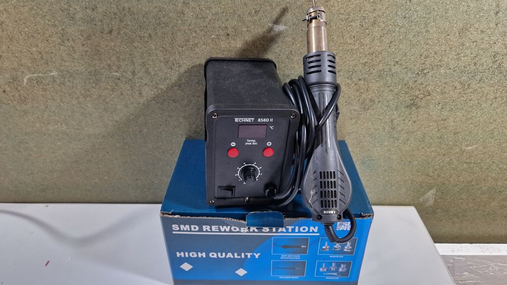 Spawarka plastiku Stacja lutownicza TECHNET 858D-ll z dyszami HOT-AIR