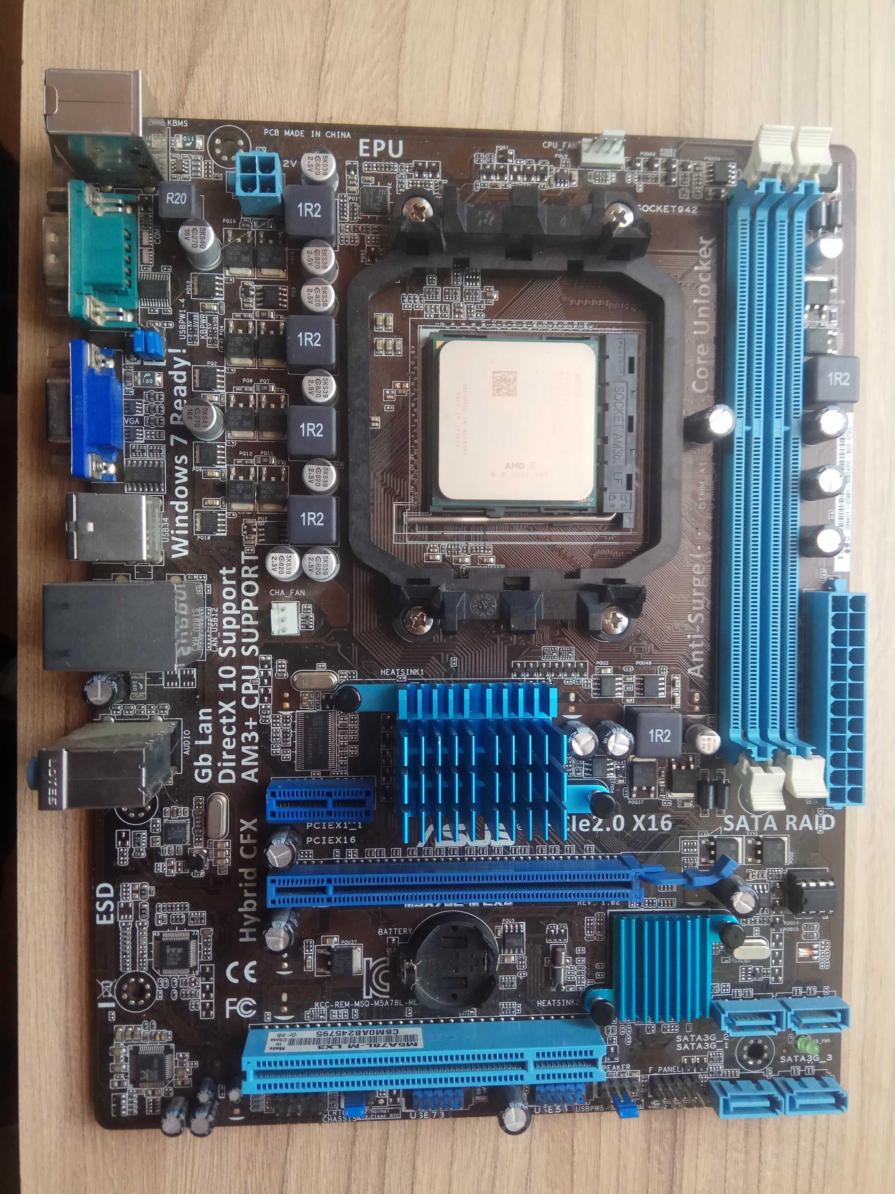 Процесор AMD Athlon II X2 250 + MB Asus M5A78L-MLX3