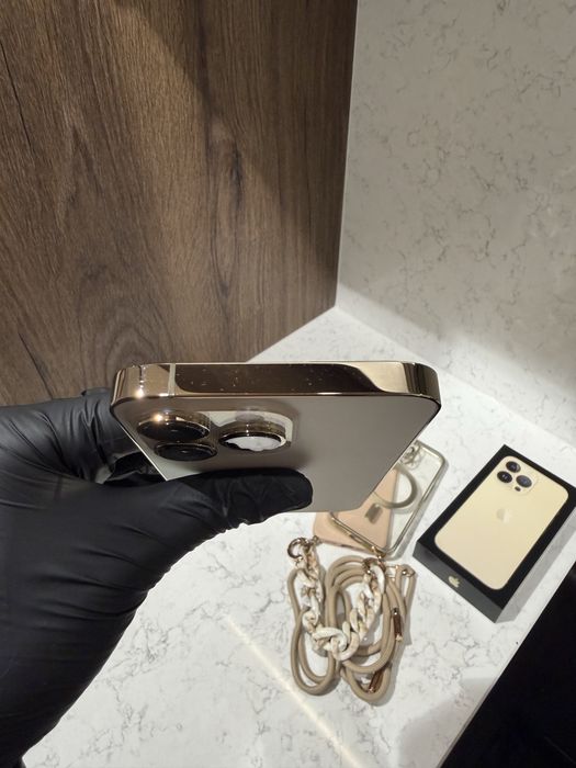 telefon smartfon Apple iPhone 13 pro 128 GB złoty gold MLVC3PM/A