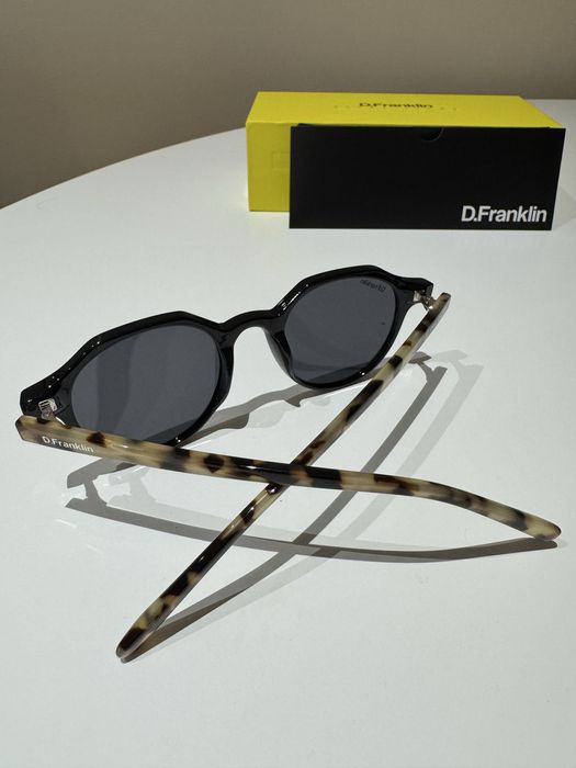 Nowe okulary przeciwsłoneczne D.Franklin damskie męskie + etui