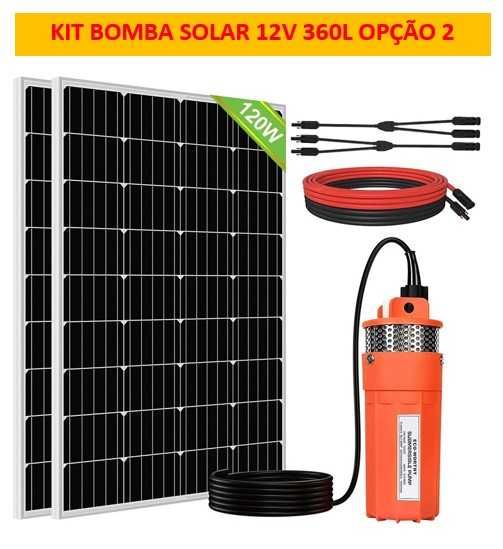 Kit bomba de água submersível solar de 12V /24V NOVO