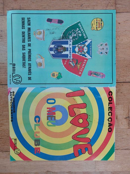 Caderneta de cromos "I Love o meu clube" - Completa