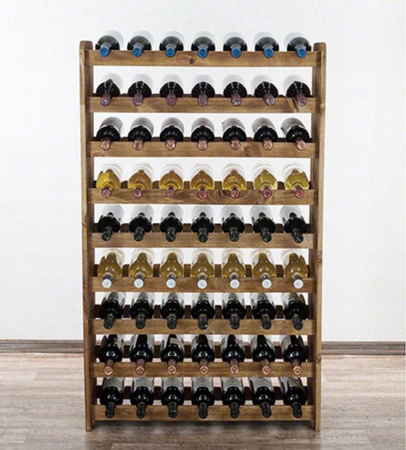 Regał stojak na wino 63 butelki *DARMOWA DOSTAWA*