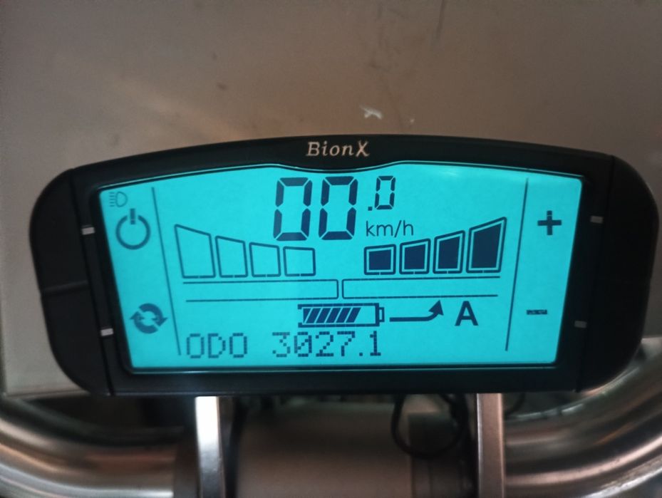 Bionx G2 wyświetlacz LCD idealny, podświetlenie