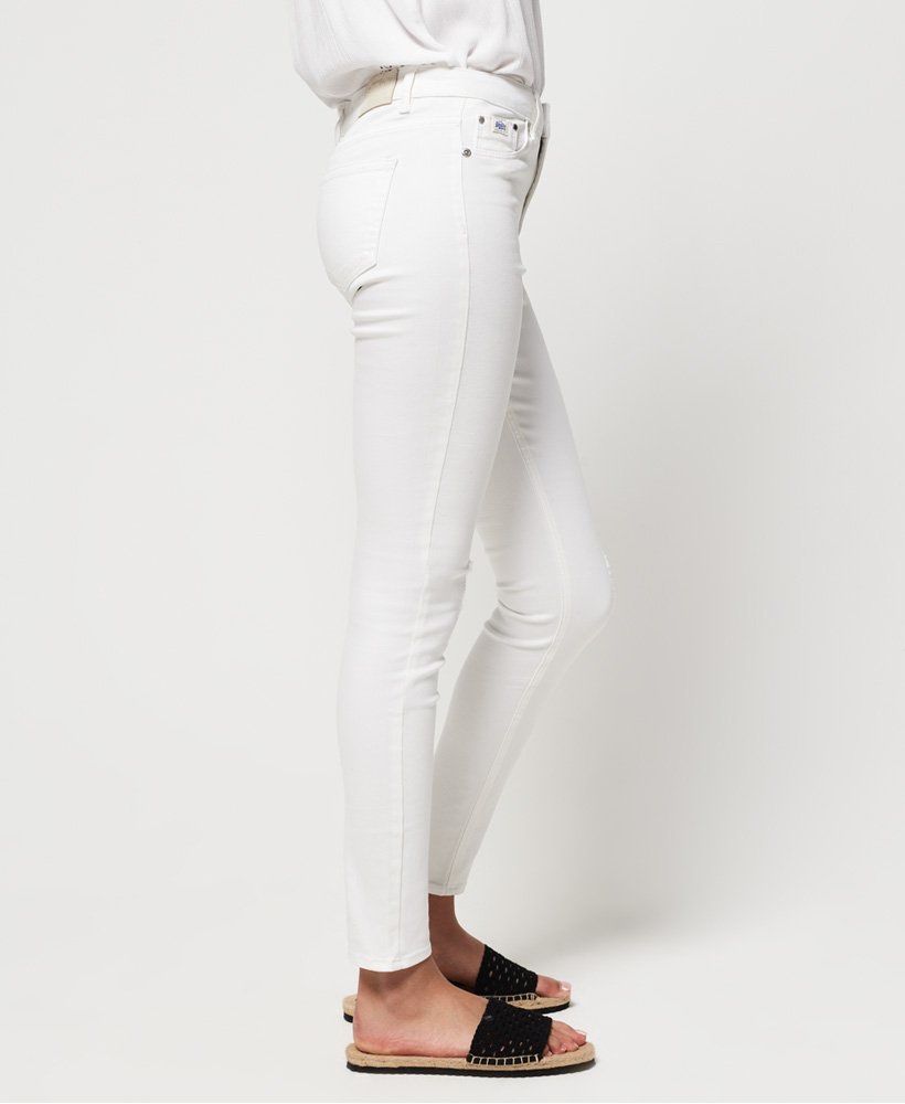 Білі джинси superdry sophia skinny high waist