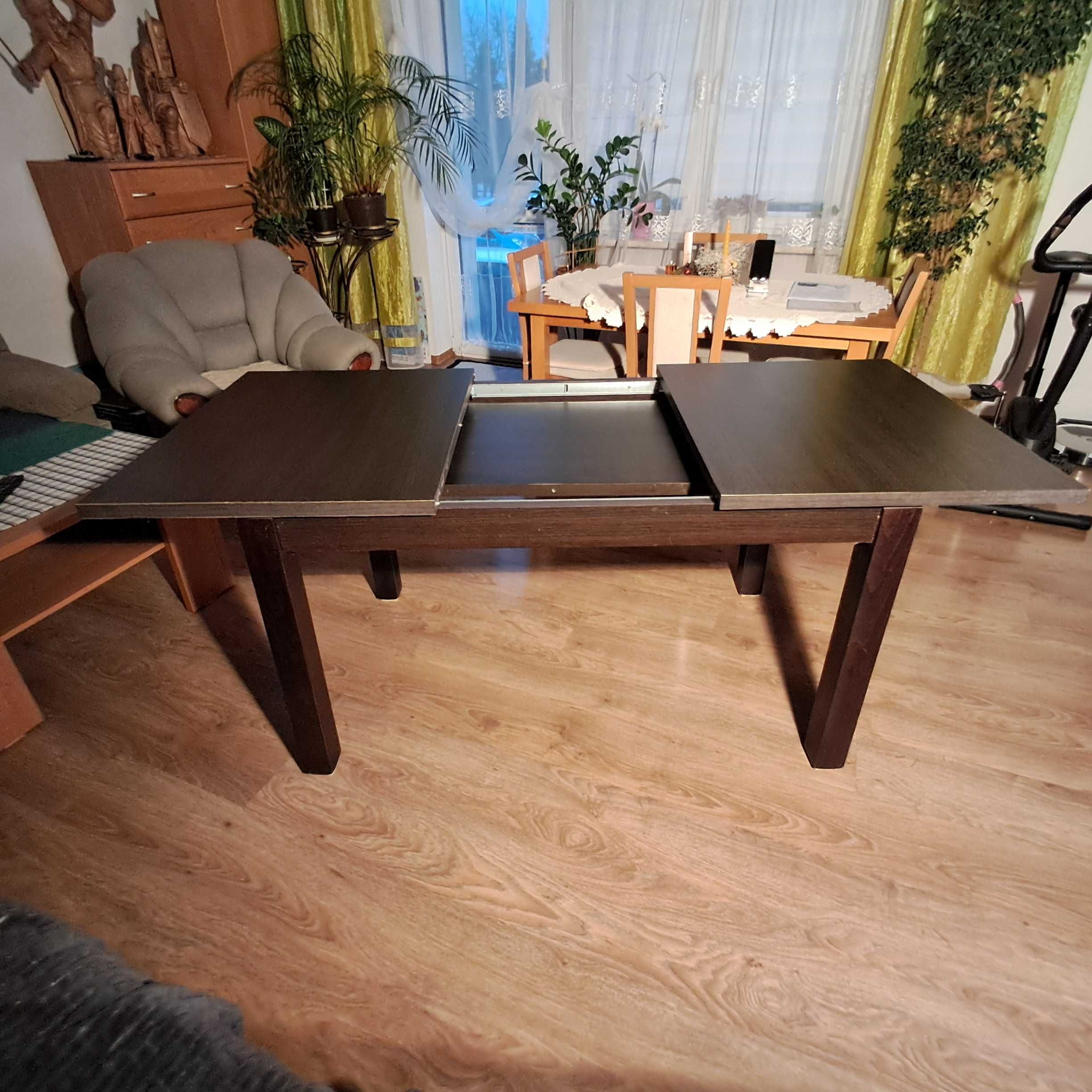 Stół rozkładany WENGE 130cm/180cm x 80cm x 76cm Nogi lite drewno