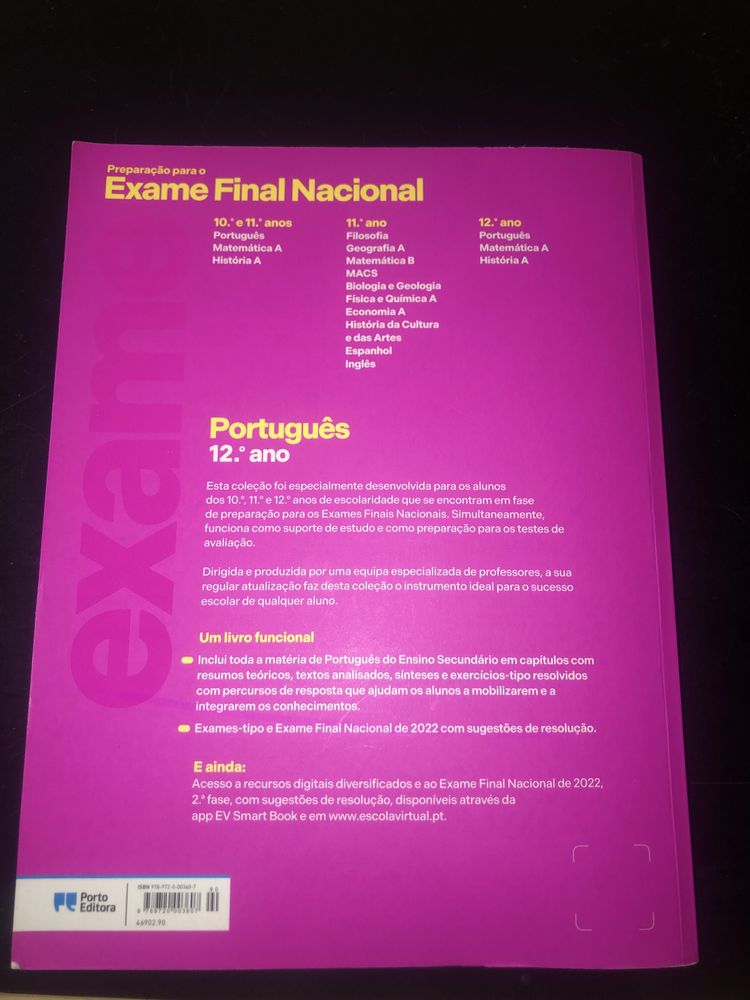 Livro preparação para o exame nacional