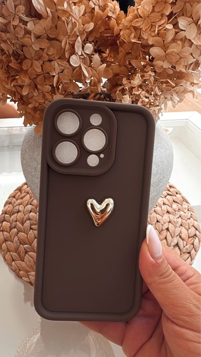 Etiu iphone 15 pro czekoladowe brązowe