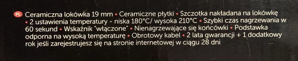 Lokówka z dodatkową nakładką nowa Remington