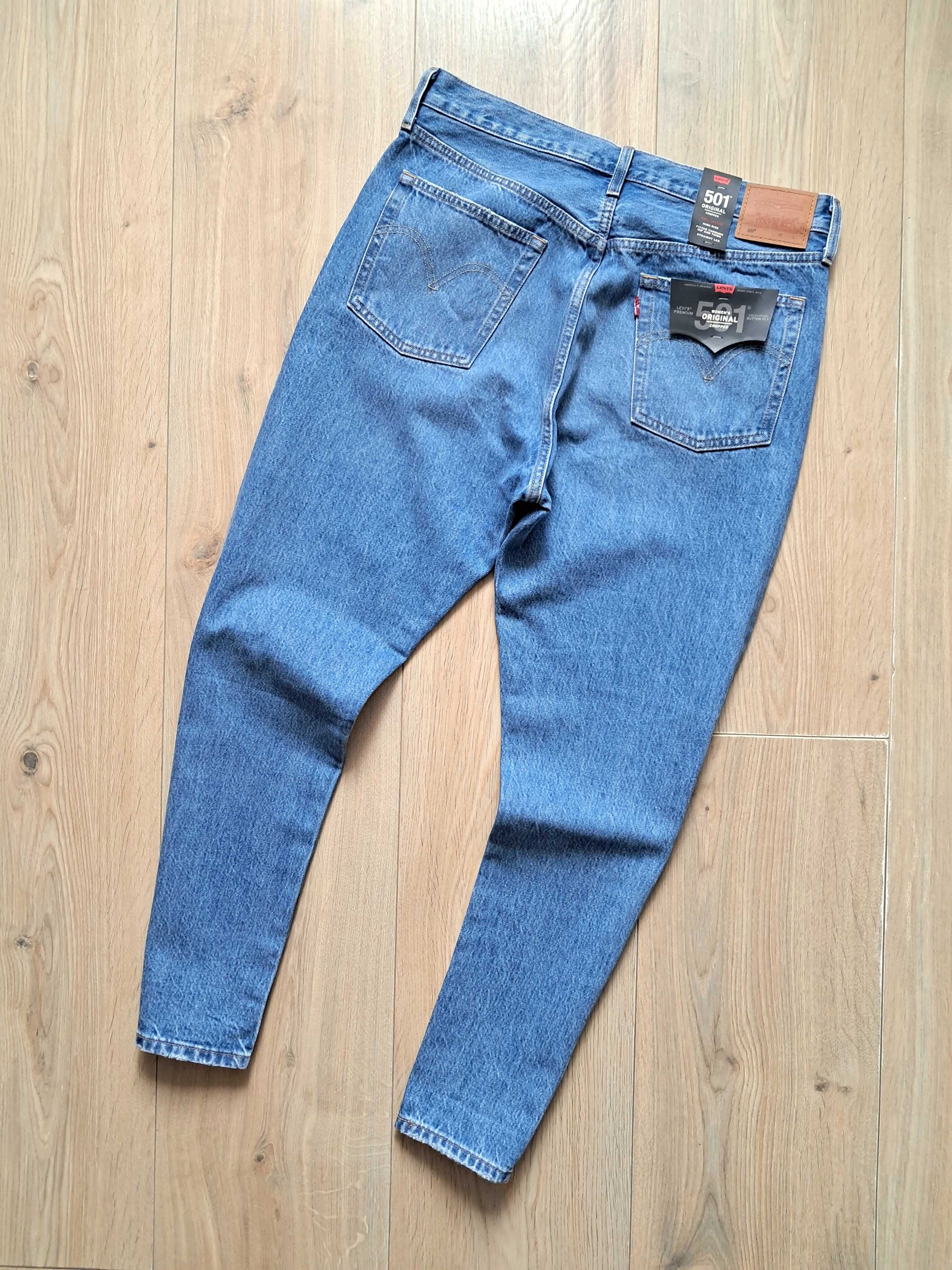 32х28 жіночі оригінальні джинси LEVIS 501 CROPPED /левис зара хилфигер