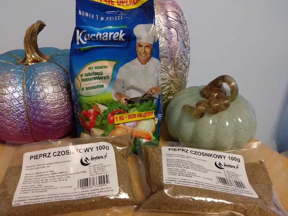 Przyprawa Kucharek + pieprz czosnkowy (krótka data ważności)