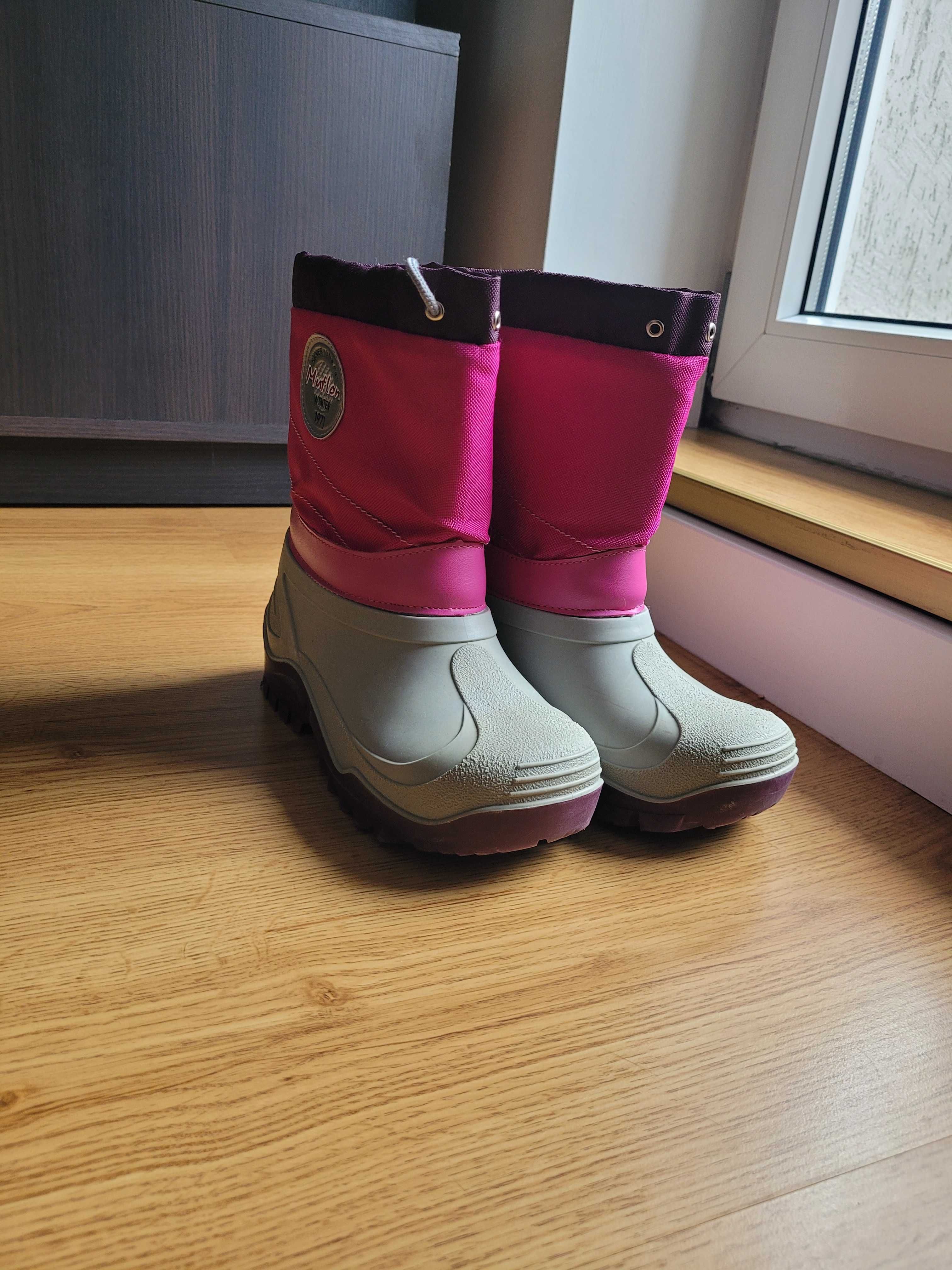 Buty śniegowce dla dziewczynki roz. 33-34