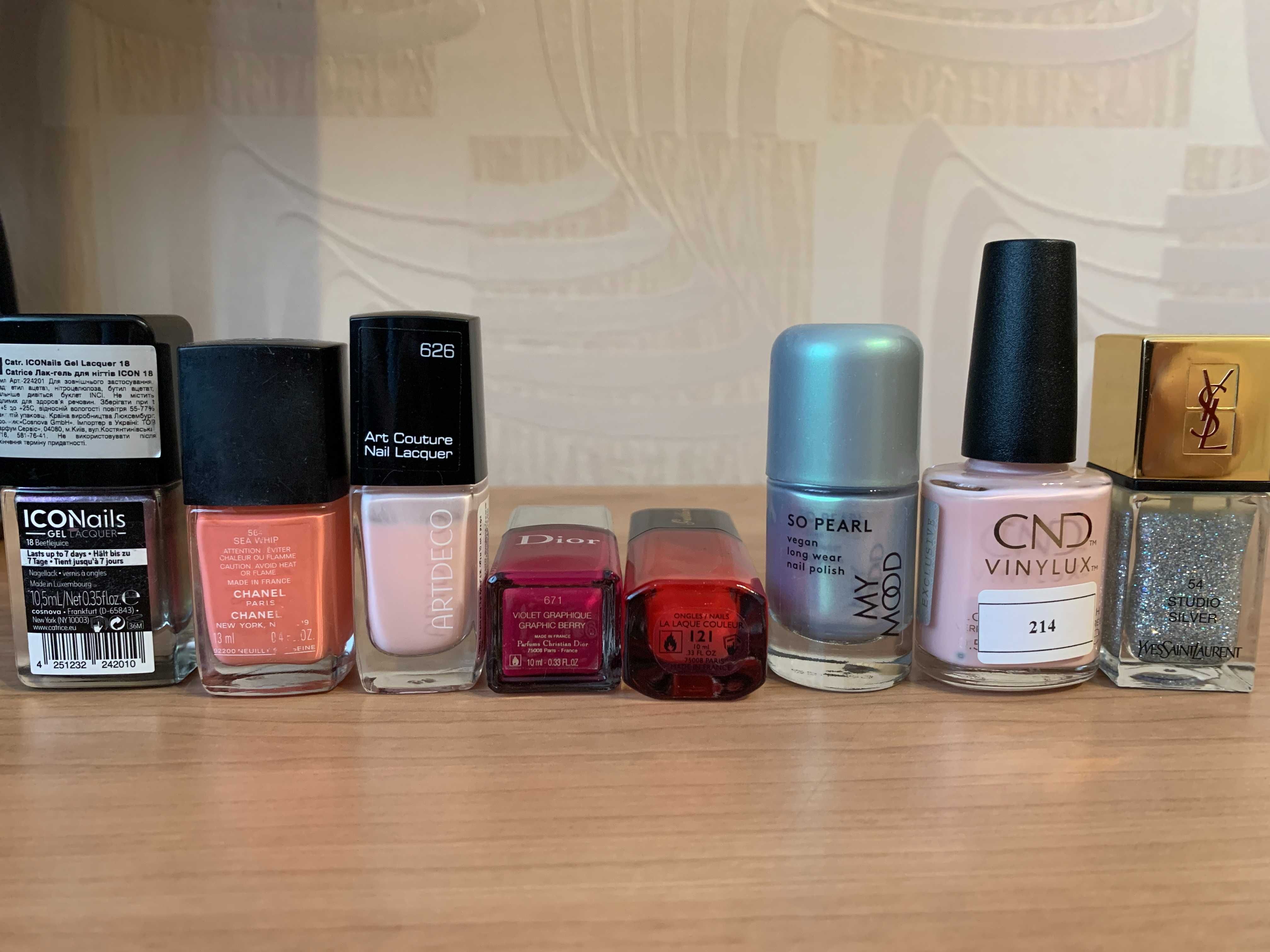 Лак для ногтей Morgan Taylor OPI ORLY CND YSL Chanel My mood