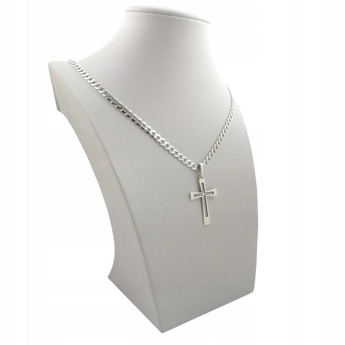 Srebrny krzyżyk zawieszka 925 + grawer