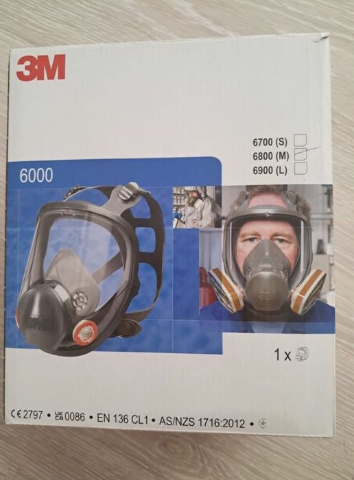 Maska pełnotwarzowa 3M 6000 rozmiar M