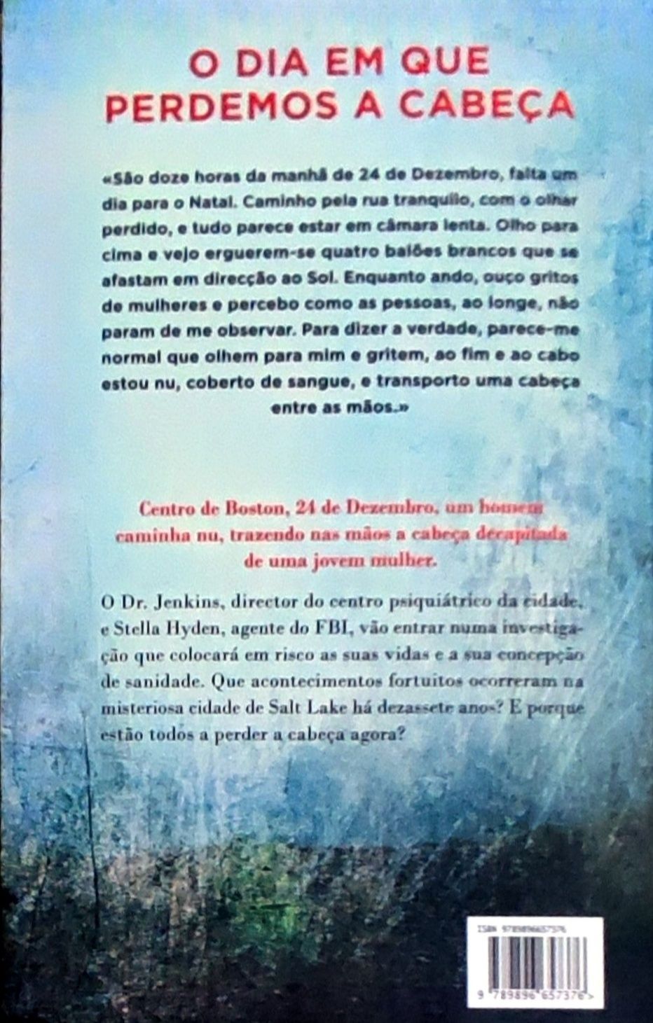 Livro, O Dia Em Que Perdemos A Cabeça, como novo.