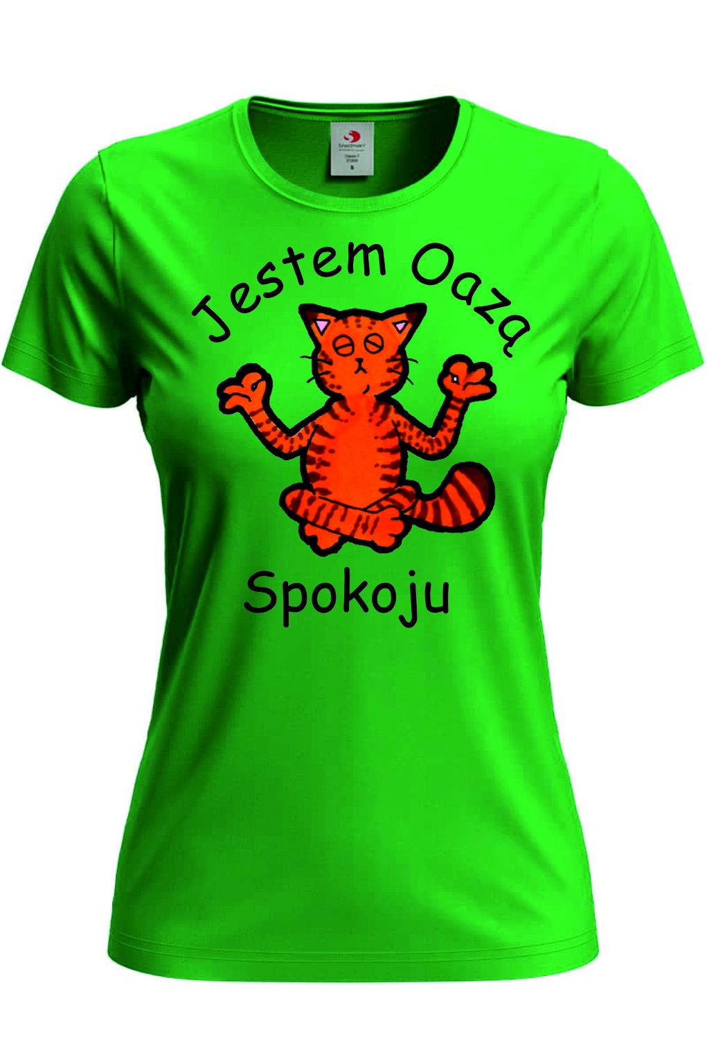Koszulka Damska T-Shirt Prezent  T-Shirt Damski Oaza Spokoju Kot