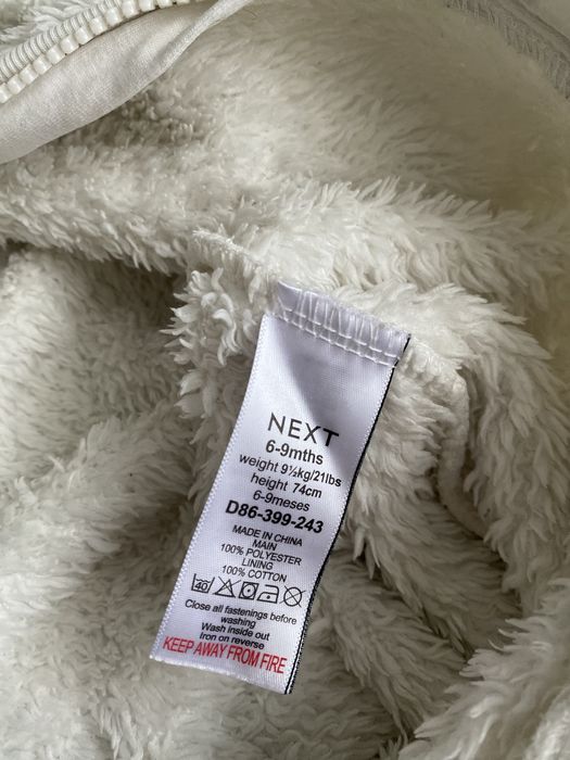 Next чоловічок тедді, теплий чоловічок, 6-9 місяців, 74 розмір
