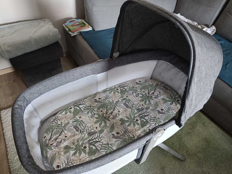 Łóżeczko turystyczne / kołyska Lionelo Malin Grey Stone + materac