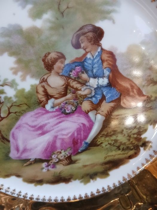 Serviço de chá Rococó antigo