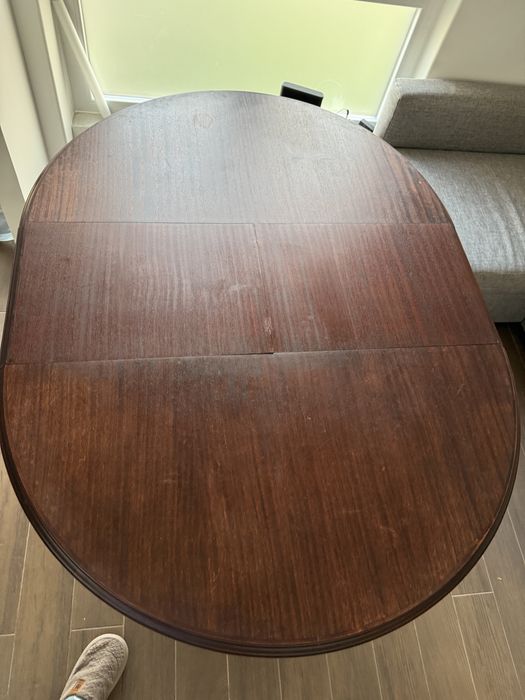 Mesa de Jantar Redonda Extensível em Madeira / Round Wooden Table